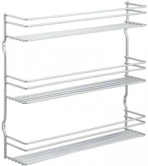 Gewürzregal Pepito 36 x 32 cm Metall silber-2