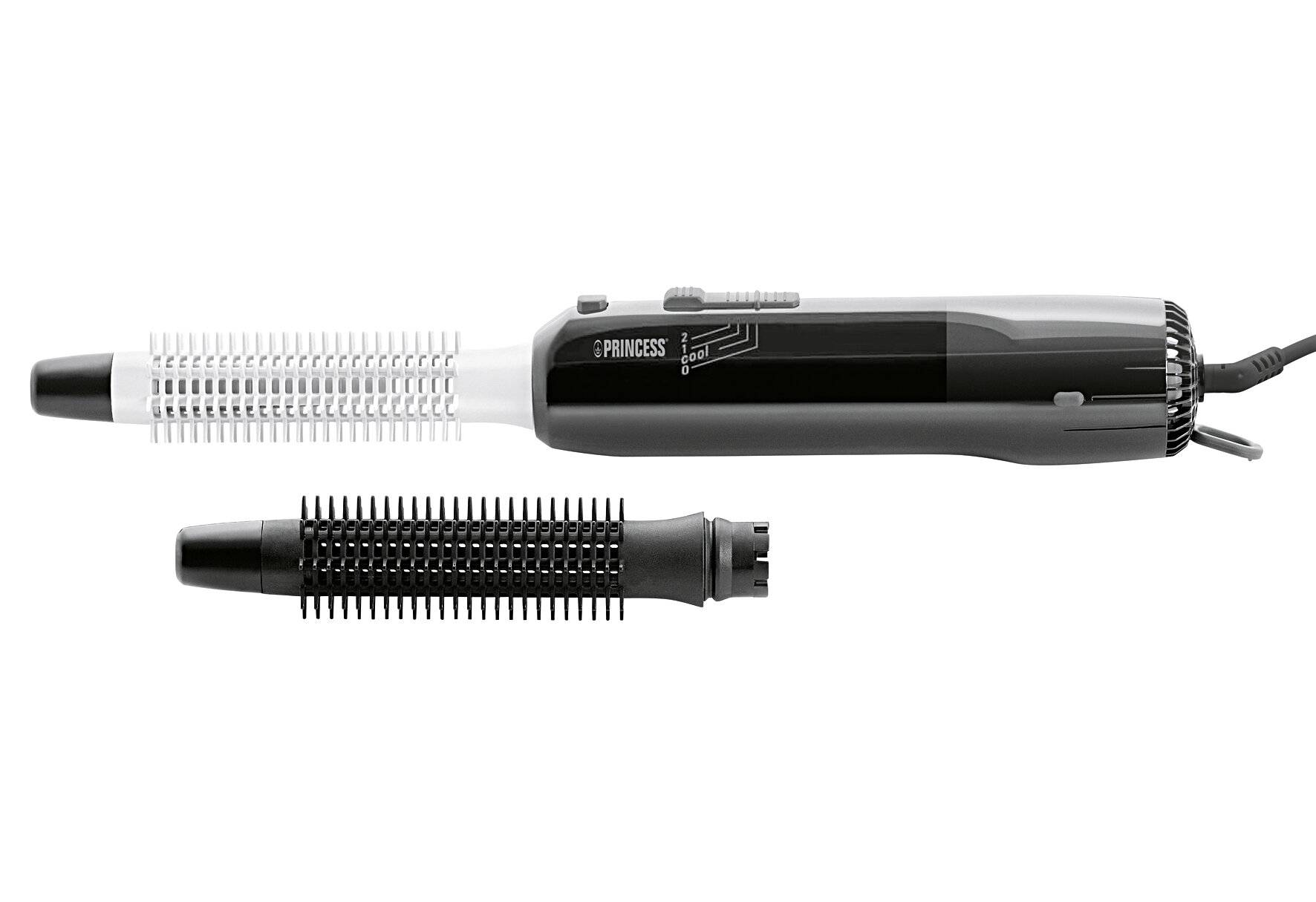 Princess 529202 Cool Curl CC 300 Black Lockenbürste – Für Hairstyles aller Art mit 2-0