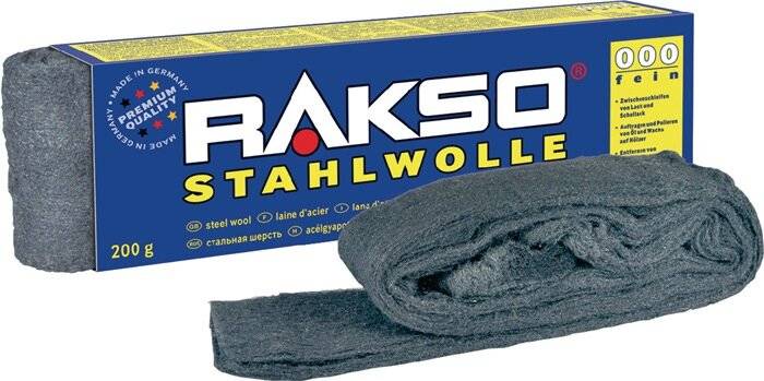 Stahlwolle fein 00 200g RAKSO-0