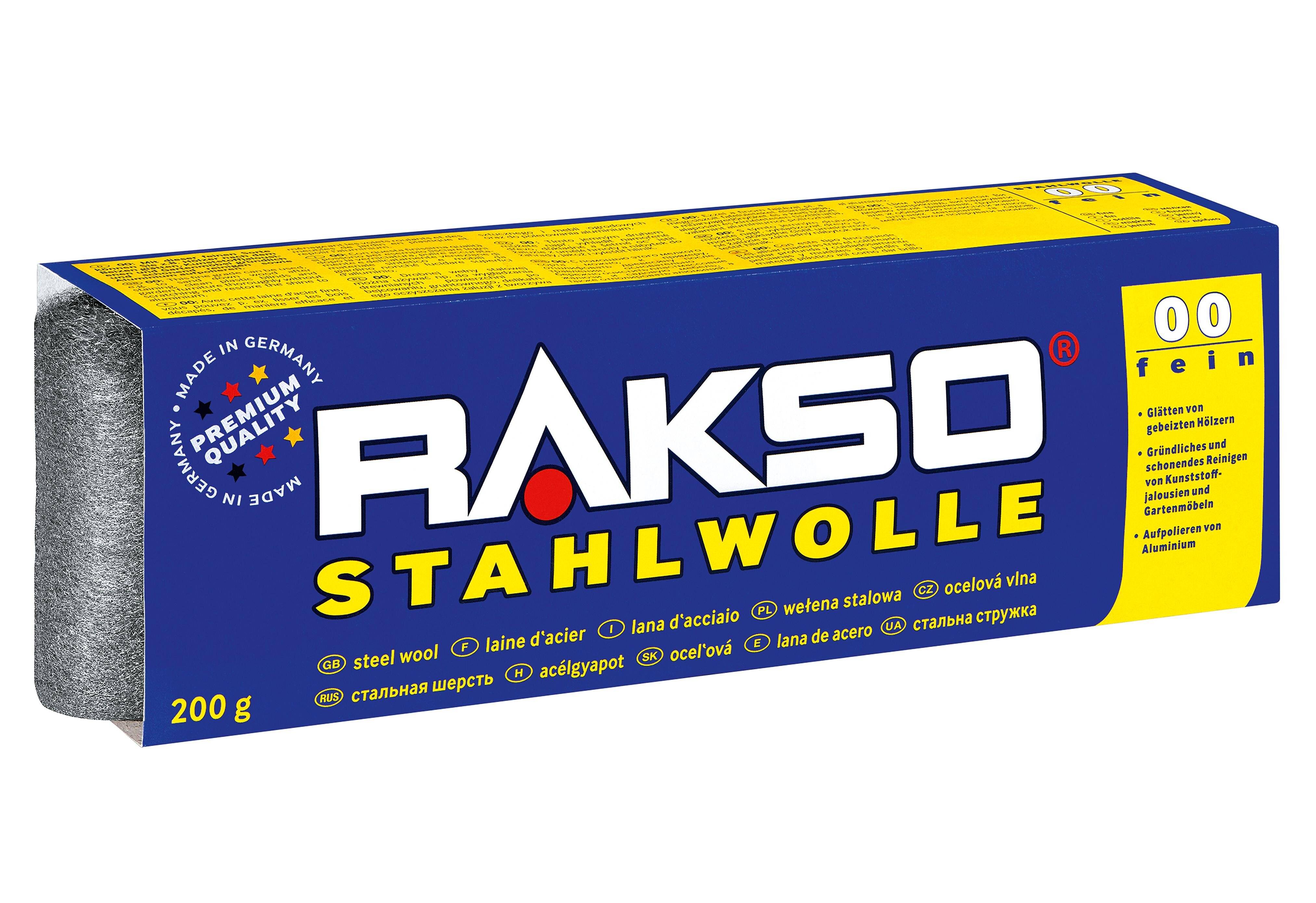 Stahlwolle fein 00 200g RAKSO-4
