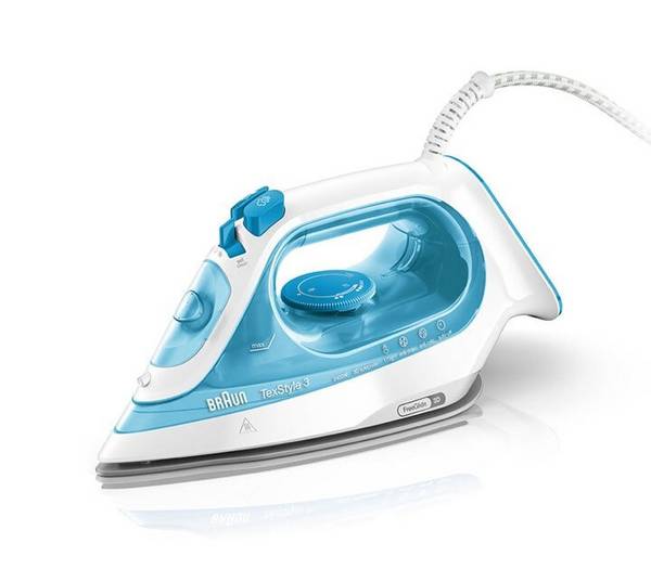 Braun TexStyle 3 Steam Iron SI 3053 Blue - Keramik-Bügelsohle - 2 m - Blau - 0,27 l - 2400 W