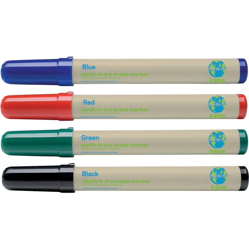 Bi-Office recycelte Whiteboard-Marker "Earth", sortiert-0