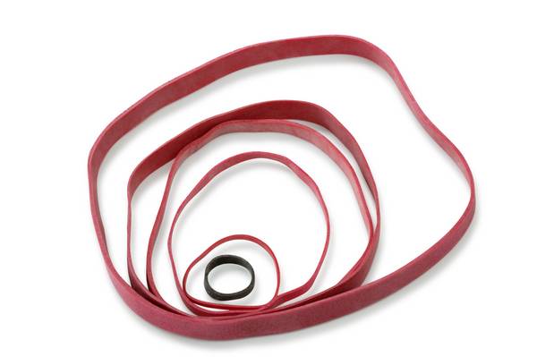 Gummibänder, 80 x 4, mm, rot
