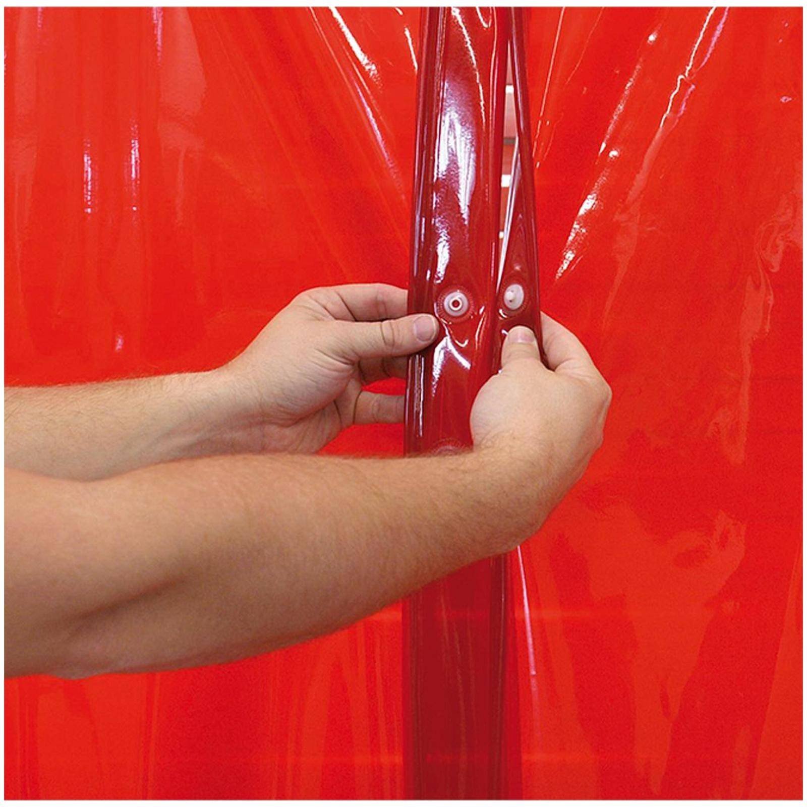 CEPRO Schweißvorhang - Größe:160 x 140 cm, Farbe:orange-CE-5