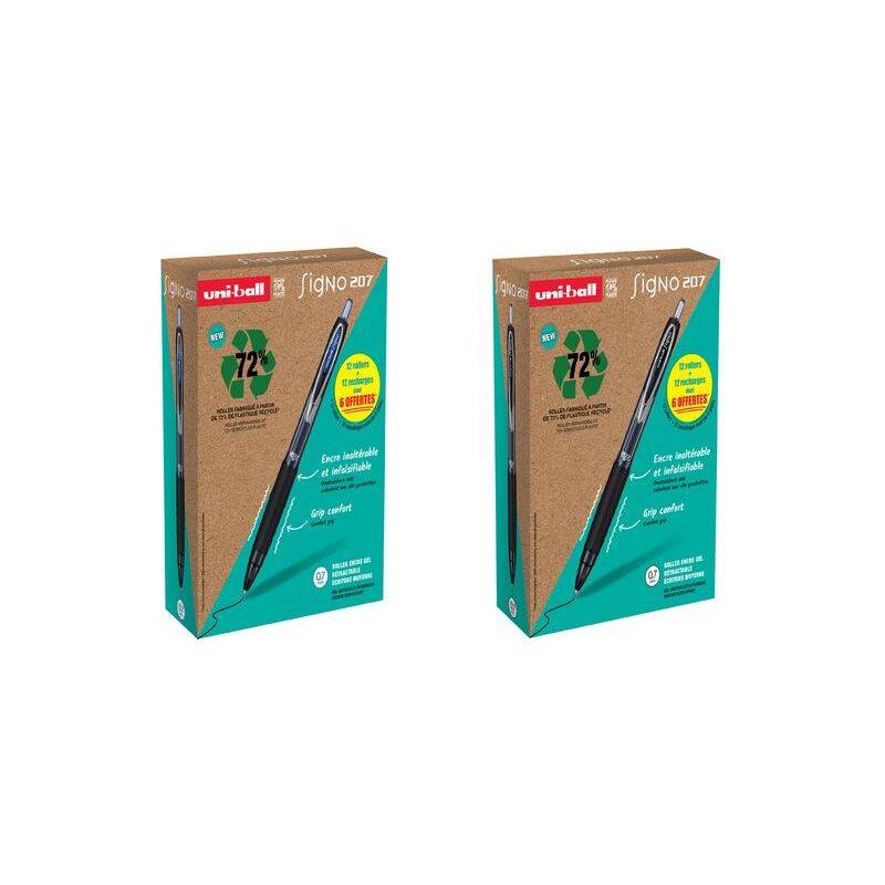 uni-ball Gel-Tintenroller SIGNO 207E, VALUE PACK, blau-0