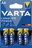 Batterie Longlife Power 1,5 V AA-AM3-Mignon 2950 mAh LR6 4906 4 St./Bl.