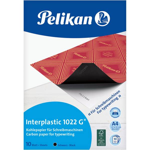 Pelikan Kohlepapier interplastic 1022 G® 401026 schwarz 100401560