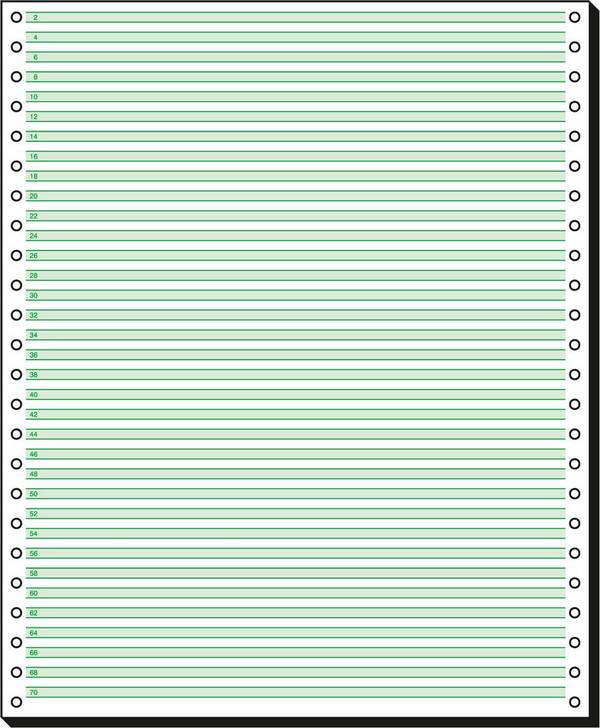 SIGEL DIN-Computerpapier / Endlospapier, 1fach, 12"x250 mm (A4 hoch), 2000 Blatt