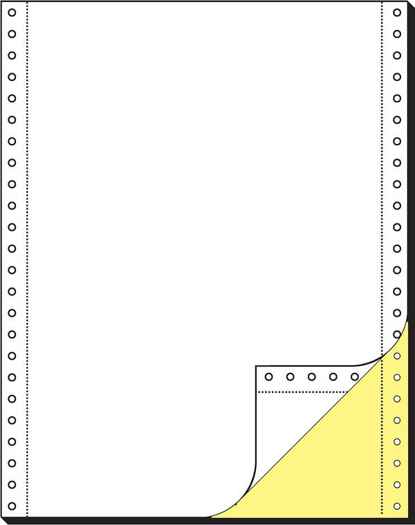 SIGEL Computerpapier 12"x240 mm, A4, LP, 80 g/m², 2f, blanko, 1000 Sätze, Endlospapier