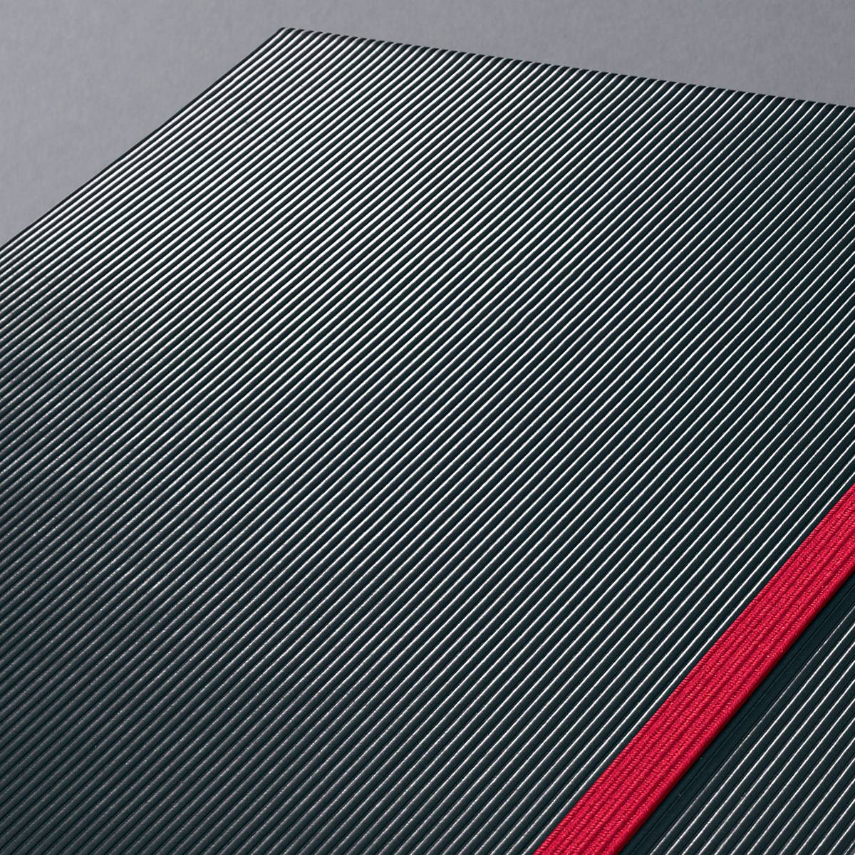 SIGEL Notizbuch Conceptum, Red Edition, Hardcover, ca. A4, liniert, schwarz/rot, 194 S.-2