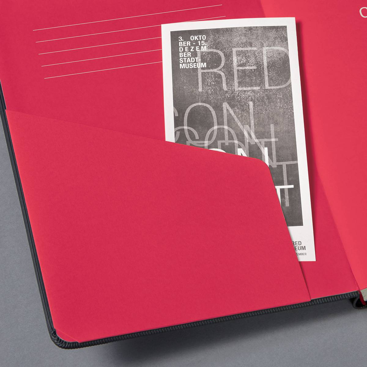 SIGEL Notizbuch Conceptum, Red Edition, Hardcover, ca. A4, liniert, schwarz/rot, 194 S.-7