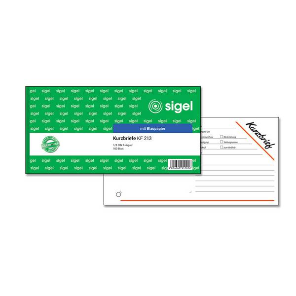 Sigel - Nachrichtenformular - 100 Blatt - 1/3 A4