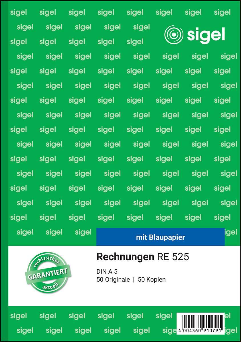 Sigel - Rechnungsformular - 50 Blatt - A5 - Kopie-1