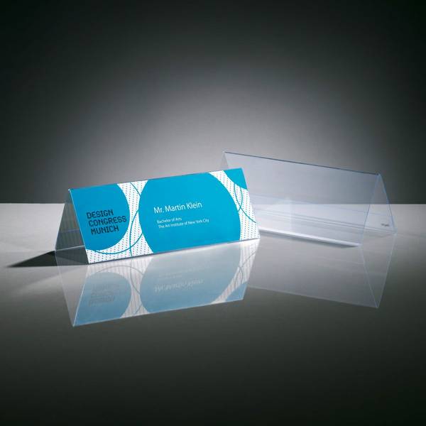 SIGEL Tischaufsteller, Dachform, 5er-Pack, für 24 x 9 cm
