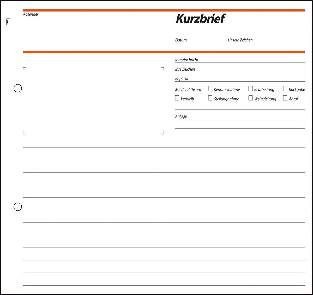 SIGEL Kurzbriefe, CFB, 2/3 A4, selbstdurchschreibend, 50 Blatt-2