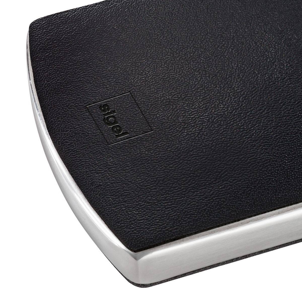 SIGEL Visitenkarten-Etui "Snap" Lederoptik, schwarz, silber-4