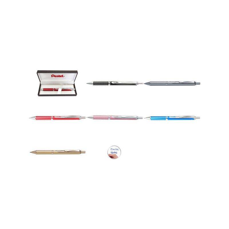 Pentel Gel-Tintenroller EnerGel Sterling BL407, schwarz-0