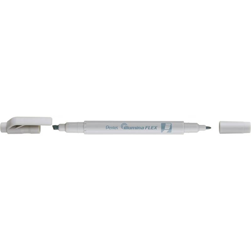 Pentel Textmarker Illumina Flex Pastel, pastellgrau-0