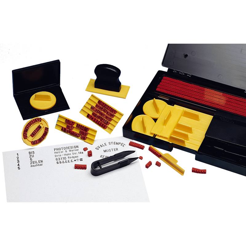 WEDO Typendruckerei mit 601 Stempeltypen-0