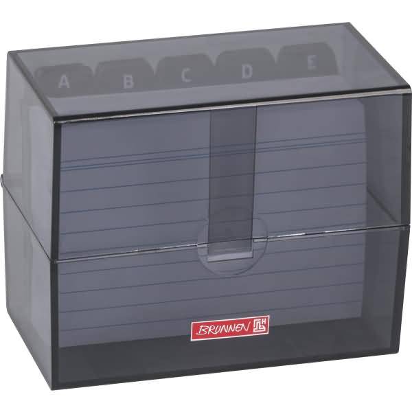 Karteibox A7 gefüllt onyx-0