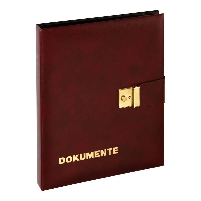 Dokumentenmappe A4 29,5x36cm weinrot-0