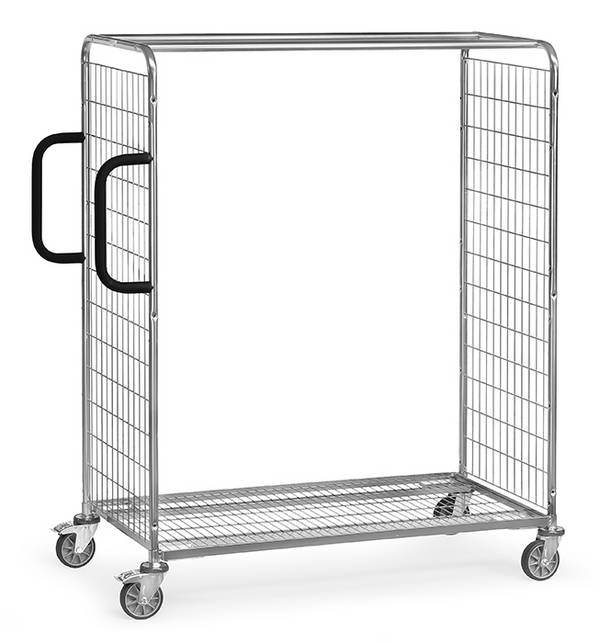 Fetra Kommissionierwagen aus Drahtschweißgitter, 1625 mm hoch 1250x610 mm