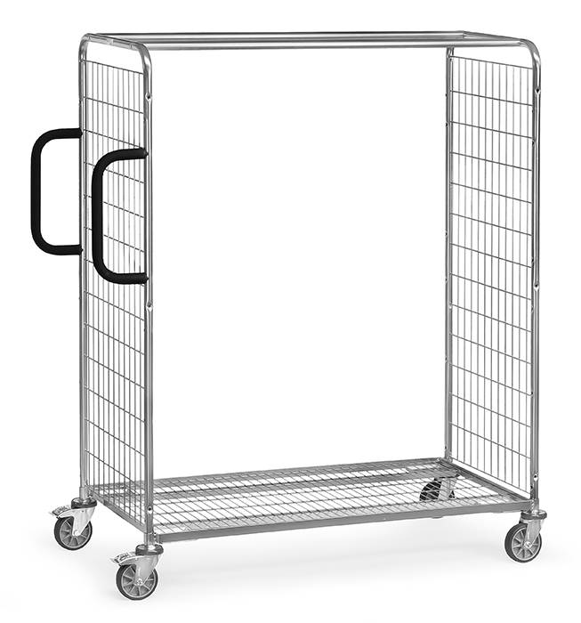Fetra Kommissionierwagen aus Drahtschweißgitter, 1625 mm hoch 1250x610 mm-0