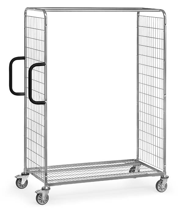 Fetra Kommissionierwagen aus Drahtschweißgitter, 1825 mm hoch 1250x610-0
