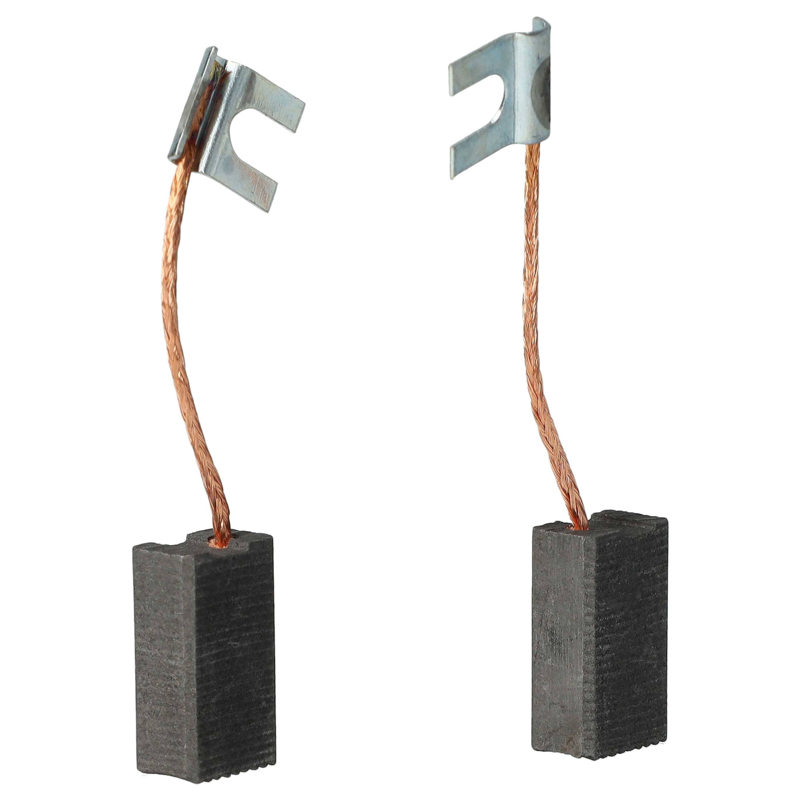 vhbw 2x Kohlebürste kompatibel mit Eibenstock Automix 11502 | Mxt 110 B Elektrowerkzeug, 6,35 x 10 x 17mm-0