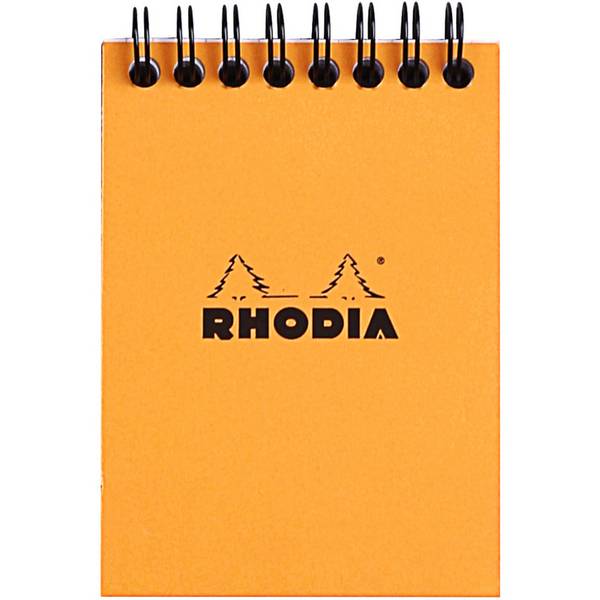 RHODIA Spiralnotizblock No. 11, DIN A7, kariert, orange