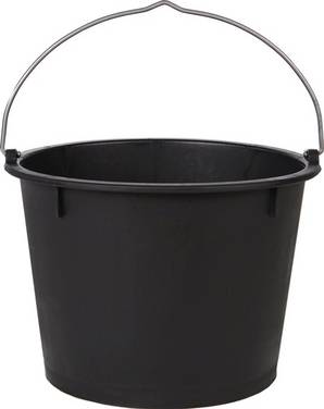 Baueimer 20l schwarz PE JOPA