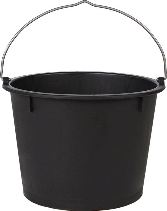 Baueimer 20l schwarz PE JOPA-0