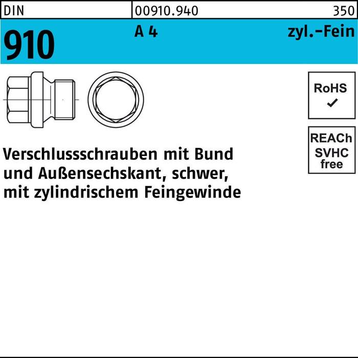 Verschlußschraube DIN 910 Bund/Außen-6-kt M24x 1,5 A 4 1 Stück-0