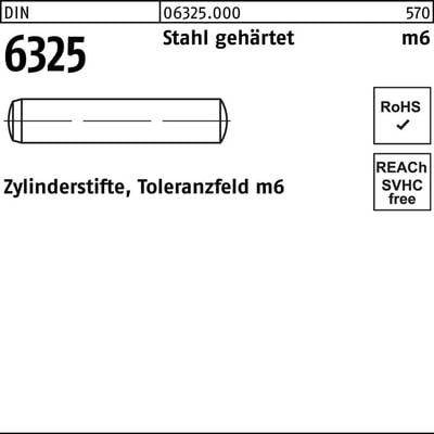 Zylinderstift DIN 6325 5 m6x 32 Stahl gehärtet Toleranz m6 500 Stück