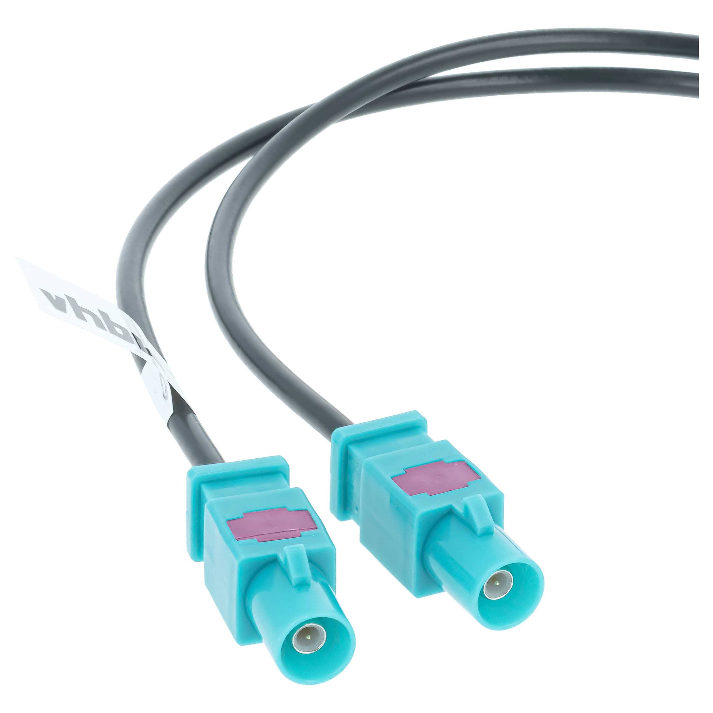 vhbw Antenne Doppel-Fakra (B) Adapter kompatibel mit Audi VW RNS-E | Autoradio - Auto - Adapter-Kabel, 9 cm-2