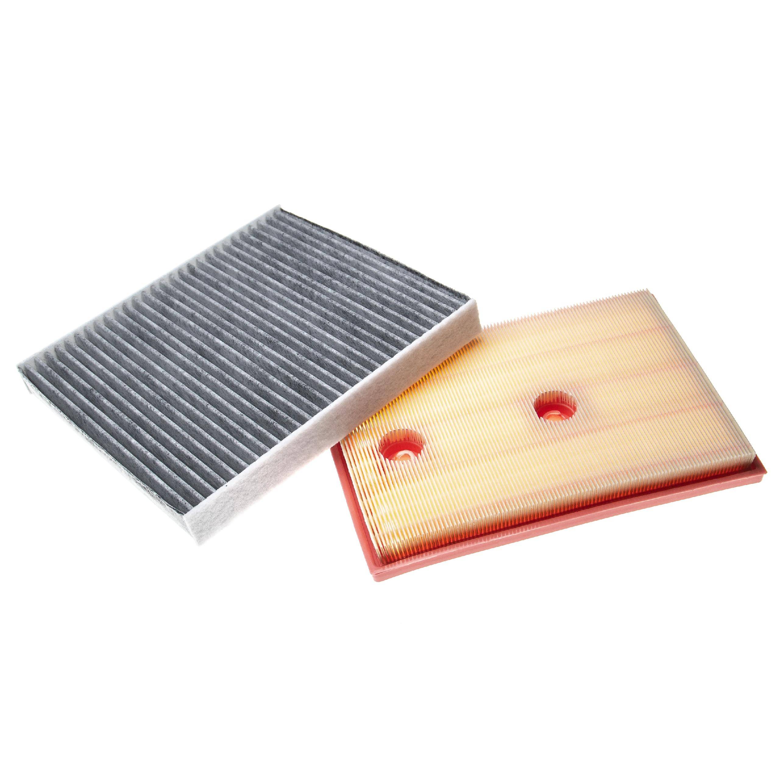 vhbw Autofilter Set 2 tlg. Ersatz für Tecnocar EA683 | EC683 für PKW - 1x Luftfilter, 1x Aktivkohlefilter-2