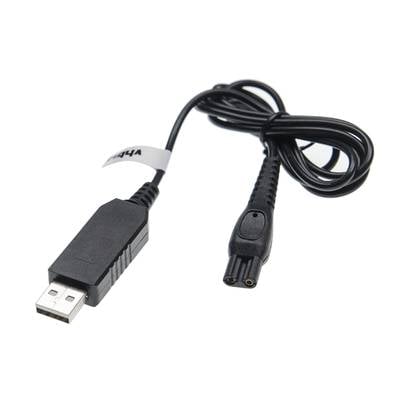 vhbw USB-Ladekabel kompatibel mit Philips Rasierer SCF284/02 Rasierer -  Netzkabel, 100 cm, Schwarz