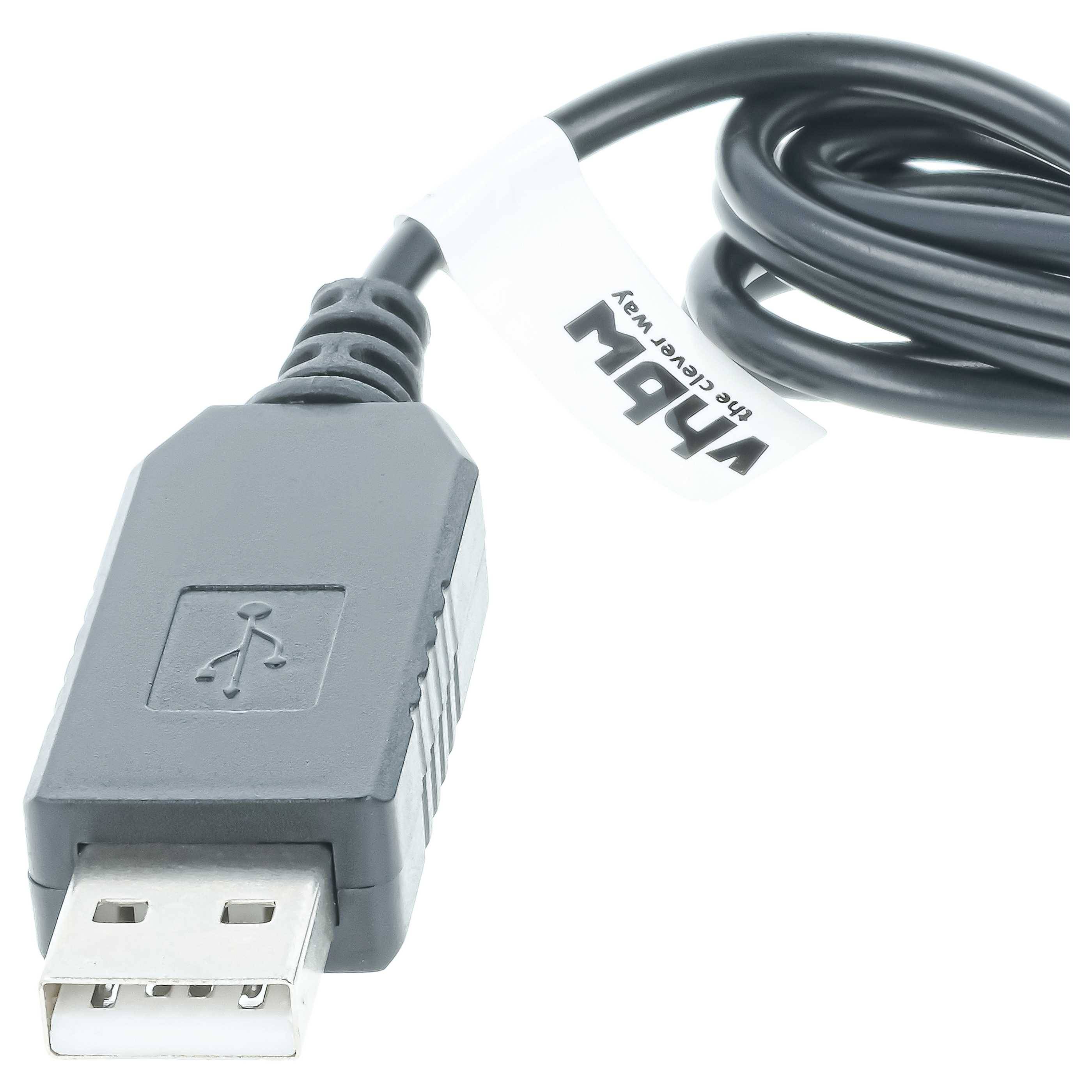 vhbw USB-Ladekabel kompatibel mit Philips HQ8460 | HQ8445, HQ8505, HQ8290/24, HQ8290/23, HQ8440 Rasierer - Netzkabel-3