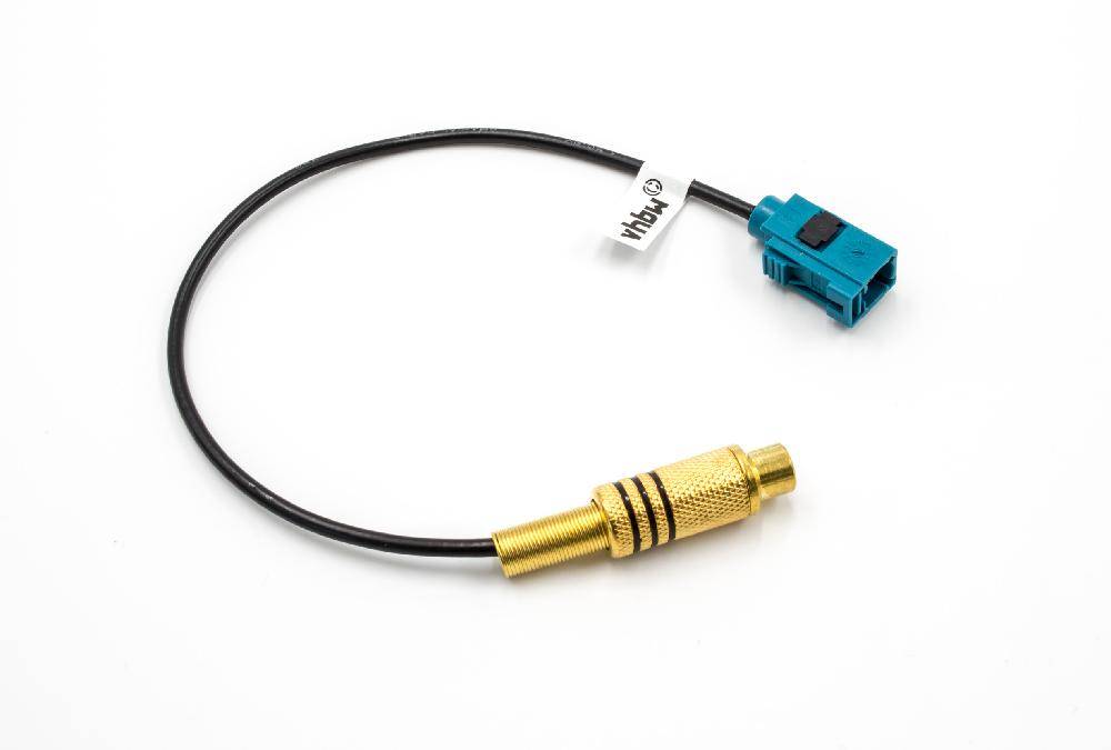 vhbw Cinch auf Fakra Adapter kompatibel mit Mercedes Comand PCM 3.0 | Werkradio - Navigationssystem - Video Adapterkabel-0