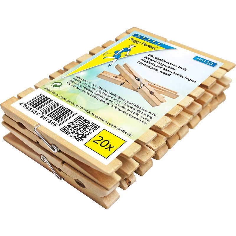 Peggy Perfect Wäscheklammern, aus Holz, Länge: 100 mm-0