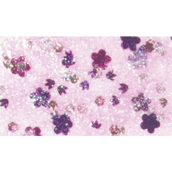 Glitterfarbe Konfetti Glue 50ml Blumen pink-1