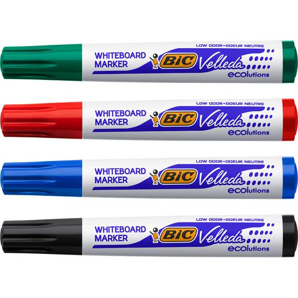 BIC Whiteboard-Marker Velleda 1701 ECOlutions, 4er Etui