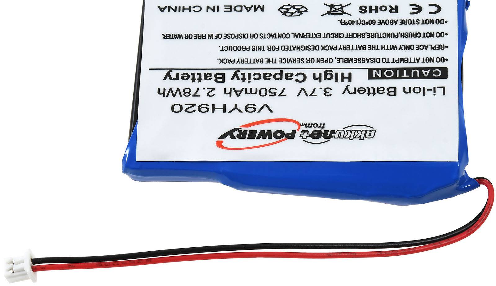 Akku für MP3-Player Samsung YH-920, 3,7V, Li-Ion-2