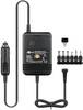 Goobay 53439 Kfz Universal Netzteil 12V - 24V Zigarettenanzünder Netzgerät zum Laptop laden mit 6x Adapter DC Stecker
