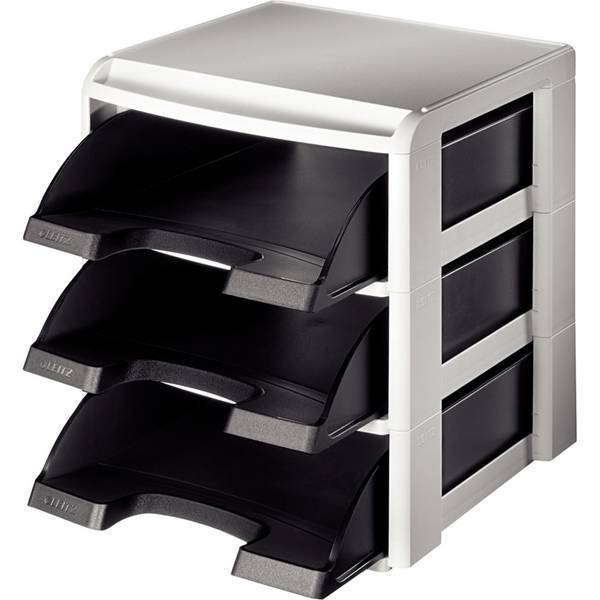 Briefablage-Set A4 3 Briefkörbe schwarz