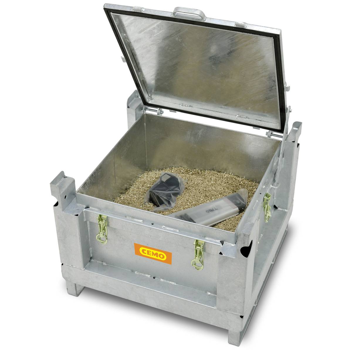 CEMO Akku-Stahlsammelbehälter 120l-0