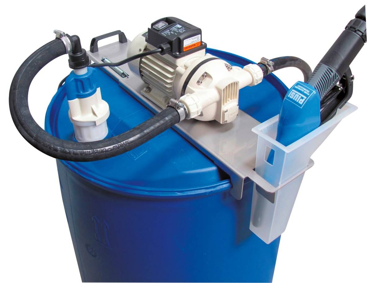 CEMO Cematic Blue Pumpensystem für Fässer 220 l mit SEC-Kupplung und passendem Saugrohr-0