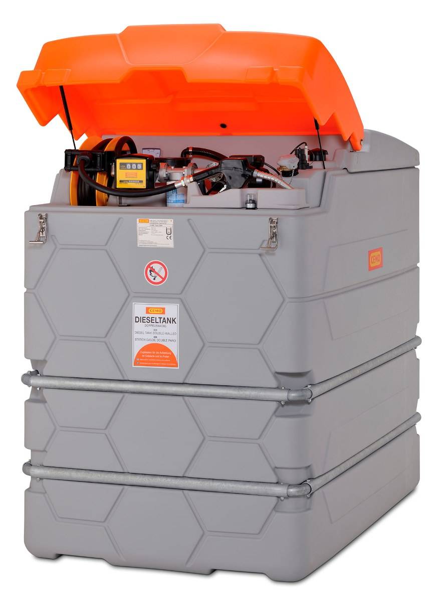 CEMO CUBE-Dieseltankanlage 2500 Outdoor Premium