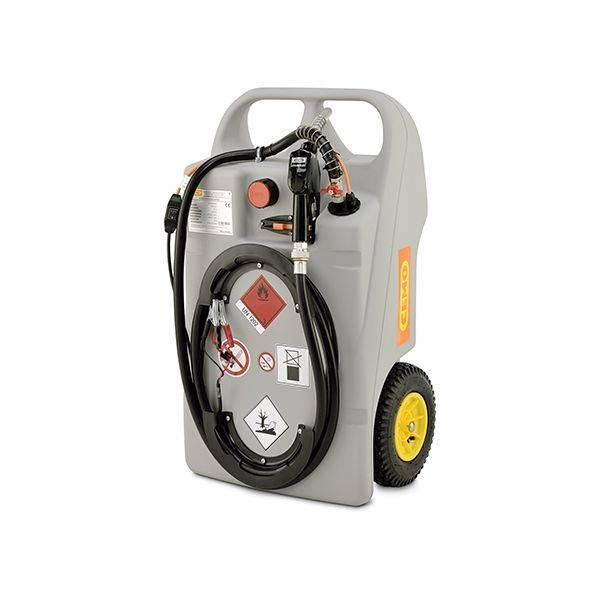 CEMO Dieseltrolley 100 l, mit Elektropumpe CENTRI SP 30 und Automatik-Zapfpistole
