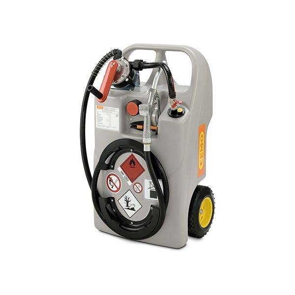 CEMO Dieseltrolley 60 l, mit Kurbelpumpe und Handzapfventil-0